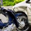 motorcycle crashed into sedan