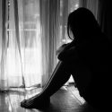 black-and-white-sad-woman